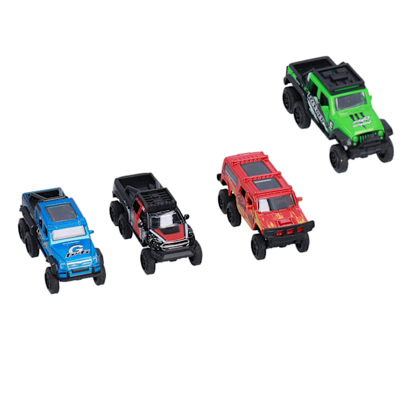 1:50 Metallivalu Pull Back 6 Pyörän Maastoautot Metalli Kitkavoimalla Toimivat Die Cast Autot Ajoneuvot Taaperoille C-Tyyppi Maalattu