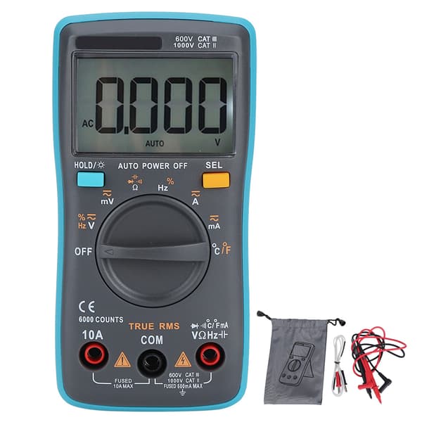 Auto Range True RMS Digital Multimeter AC/DC Spänningsresistans Kapacitansmätare för Elektriker