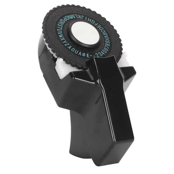 Prægeetikettemaskine Blækfri Nem betjening Ergonomisk design Bærbar etiketfremstillingsprægemaskine med bånd til Craft DIY Sort