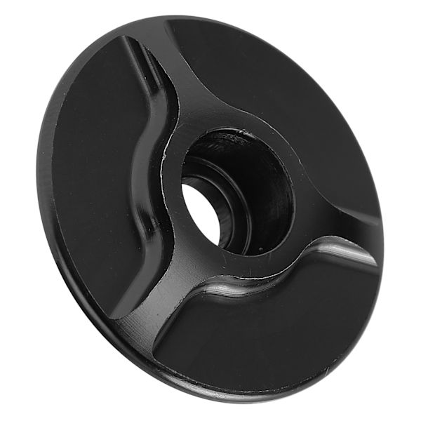 Aluminium gevindløst frempind headset cover til MTB mountainbike, sort