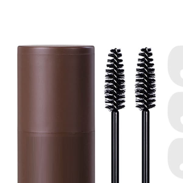 Ögonbrynsstämpelkit 10 schabloner 2 borstar Ögonbrynsmakeup-puder för hårfäste Ansiktskontur Ljusbrun