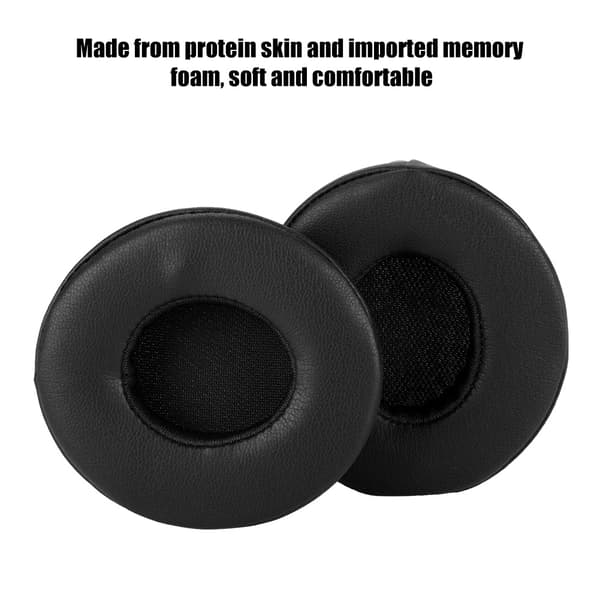 1 par öronkuddar för SOLO2.0 3.0 trådlöst Bluetooth-headset (svart)