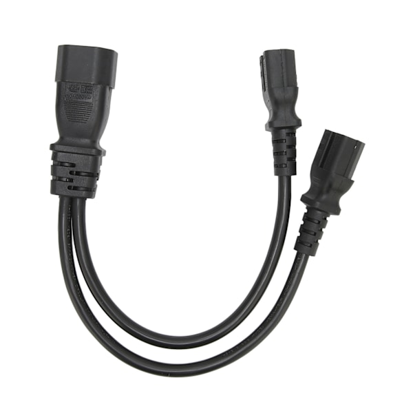 IEC320 C14 til dobbelt C15 ledning han til hun Sikkert strømsplitterkabel til skrivebordslampe Printerprojektor 100‑250V 12.6in