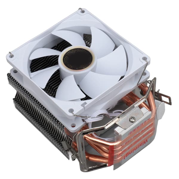 9CM CPU-køler 4 varmerør 3-leder støjsvag enkelt blæser computer CPU-køleblæsere med beslag universel til Intel til AMD