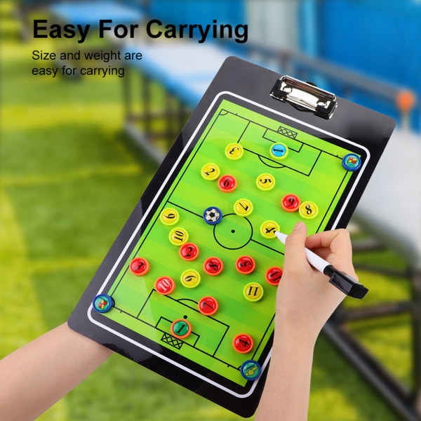 Fotball Fotball Ball Taktikk Magnetic Board for Konkurranse Trening Undervisning Coaching