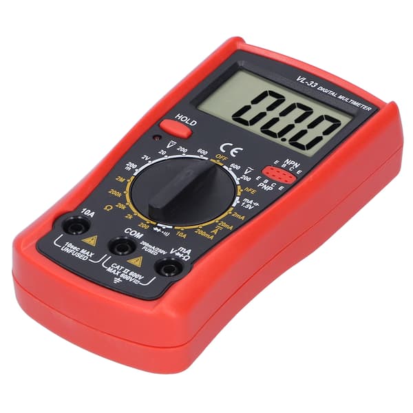 Elektronisk Multimeter LCD Digital Multimeter Spændingsmodstand Strøm Elektrisk Tester Måler