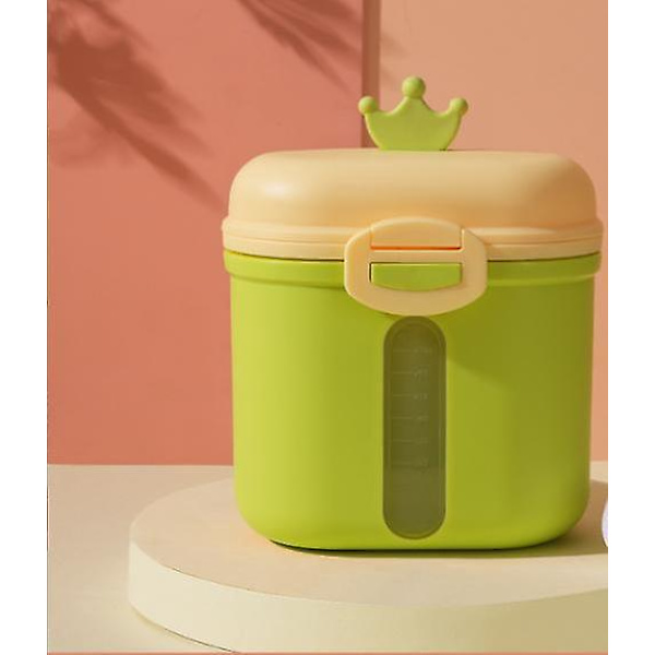 Bärbar grön mjölkpulverdispenser