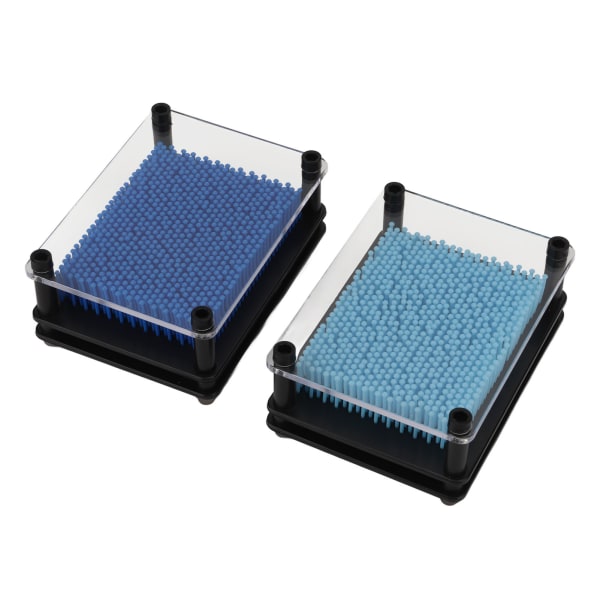 2 stk. 3D-nålekunstlegetøj Dekomprimerer robust stel Interessant holdbar ny blå nålekunst til kontorbord Hjem dekorationsgaver