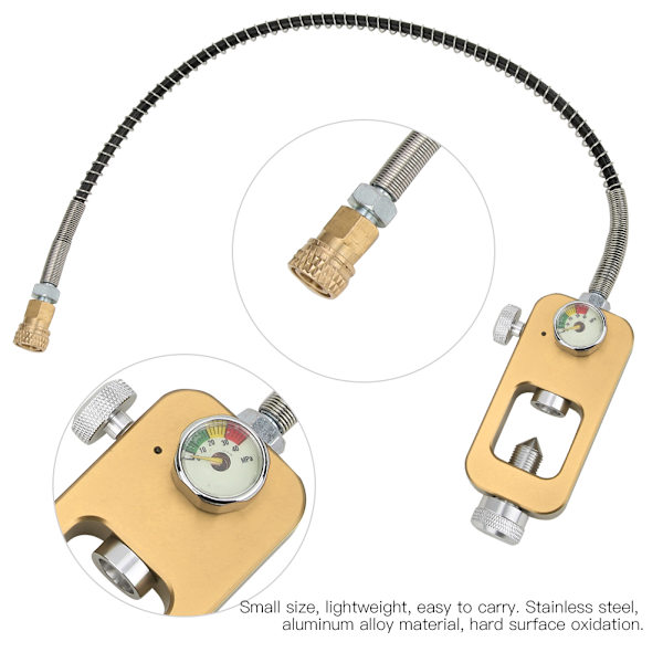 DEDEPU bærbar dykkeradapter 8MM stor flaske til liten flaske adapterhoder med stropp Tubegolden