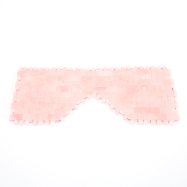 Jade Stone Eye Mask Køling Sovende Øjenmaske Koldterapi Øjenbehandling MassagerRose Quartz