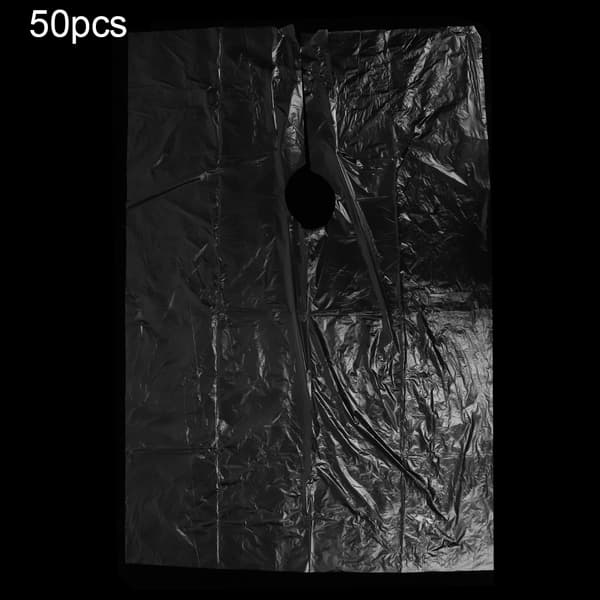 50 stk. engangs hårklippeforkle vanntett frisørkappe 92 x 130 cm