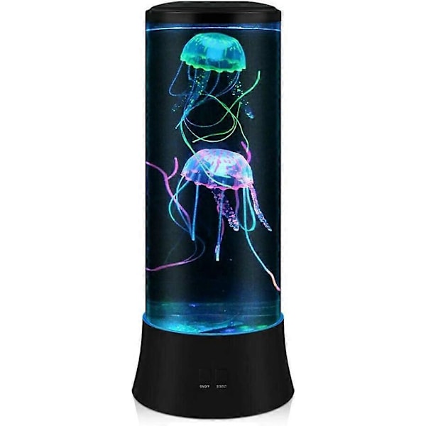 Ny LED Jellyfish Lava Lampa - 7 Färger - Akvariumstil Stämningsbelysning