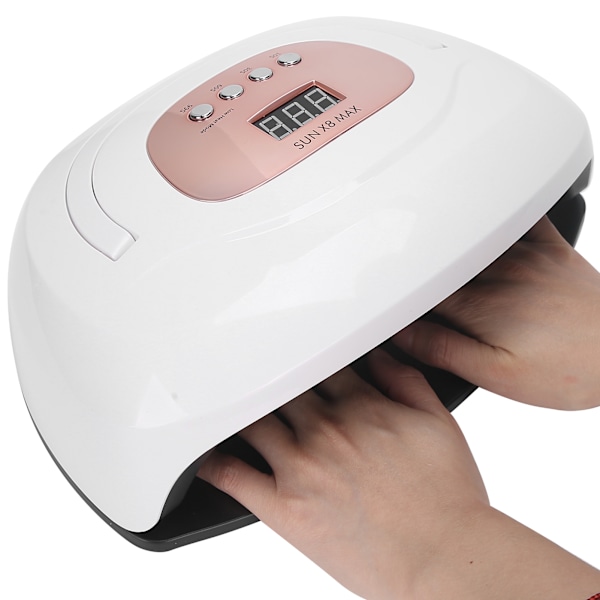 150W LED UV-nagellampa intelligent timing gelpolering nagelhärdningsmaskin 100-240VUS-kontakt