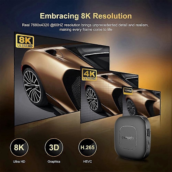 Mortal T1 TV-boksi ROM 2.4G&5G Wifi Kotiteatteri Mediasoitin 2GB&16GB