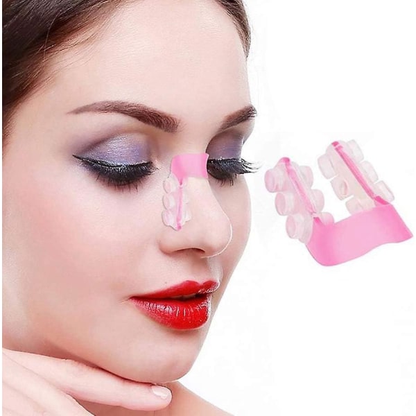 10 kpl Magic Nose Up -nostoklipsiä ohuemmalle ja suoremmalle nenäsillalle - Kumimuotoilija, kivuton kauneustyökalu