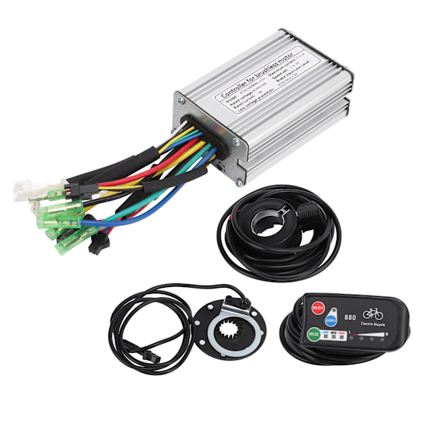 Elektrisk cykel 17A controller med KT‑LED880 display sensor gashåndtagssæt til 350W motor