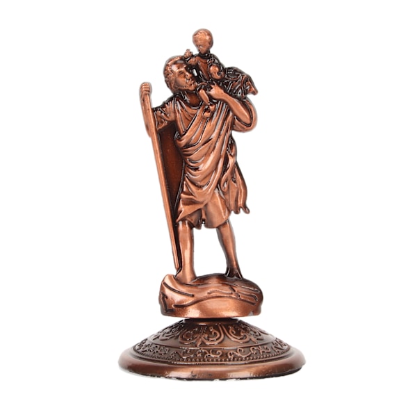 Jesus Statue Ornament Legering Kristne Ornamenter Jesus Kristus Figur Ornament for Hjem Bil Kontor Dekorasjon Bronse
