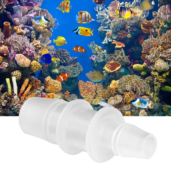 Plast Akvarium Fisketank Variabel Diameter Adapter Kobling Rett Luftpumpe Slange Tilbehør 5 stk 8mm/12mm