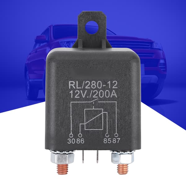 WM686 Bilstartrelä 12V 4-stift På/Av-relä Bil Kraftigt Startrelä RL180 200A