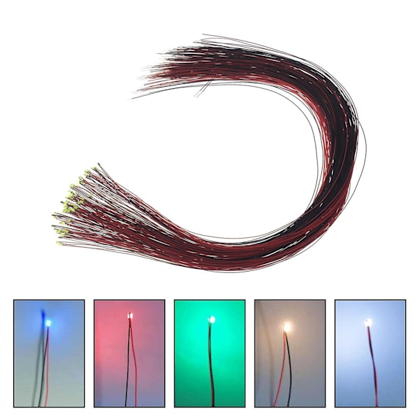 100 x Miniatyr Gräsmatta Lampa för Mikro Modell Landskap Dekor 5 Färger Stil 2--
