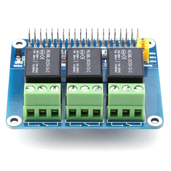 3-kanals relæudvidelseskort til Raspberry Pi A+/B+/2B/3B/3B+