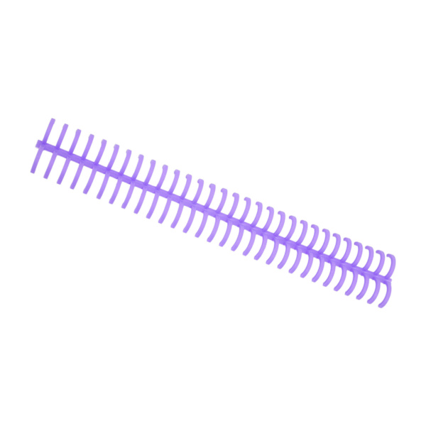 10 stk. spiralryg spiral 130 ark kapacitet rygsøjle kam 30 huller 16mm diameter sæt kit lilla
