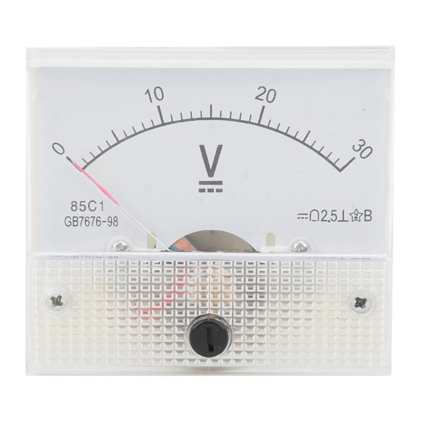 Pekare DC Voltmeter Panel Volt Spänningsmätare Mätinstrument 85C1 DC 0~30V