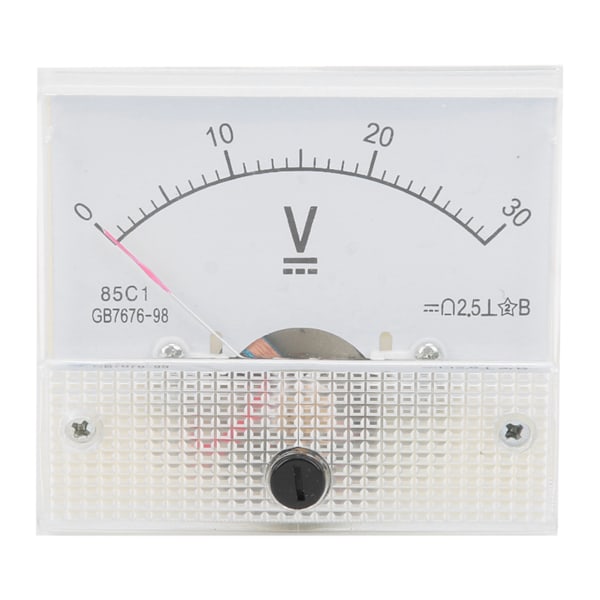 Peker DC Voltmeter Panel Volt Volt Meter Måleinstrument 85C1 DC 0~30V