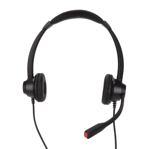 Binaural 3,5 mm Business Headset Dobbeltsidet Headset med HD Stereo Sound til konference Call Center Online Kurser