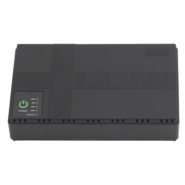 UPS Batteribackup 10400mAh 5V 9V 12V 2A POE 15V 24V 1A Output Uafbrudt strømforsyning 85‑265V EU-stik