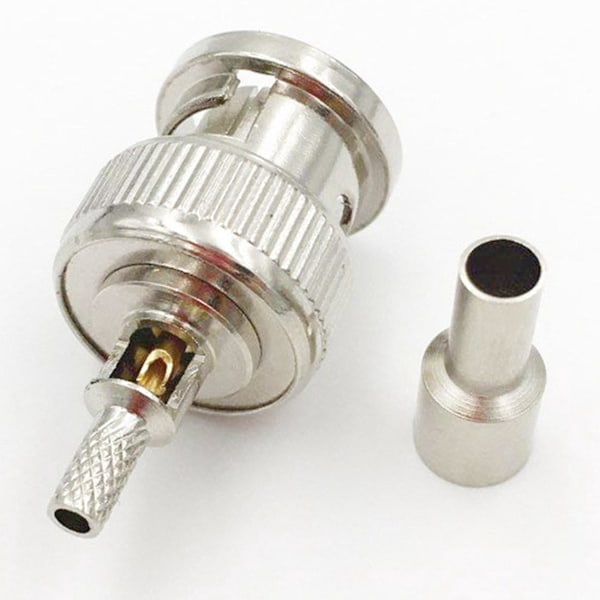 10 st BNC Hane Kontakt Fönster Rak Krymp för RG174 RG316 RG179 Kabel ADAPTER 50 Ohm-B10