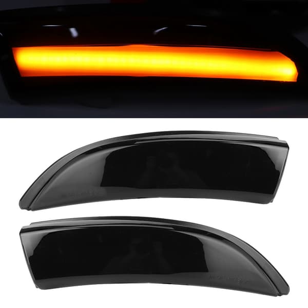 12V Baglygte Blinklys Dynamisk Flydende Indikator Amber LED Passer til Ford Fiesta B Max