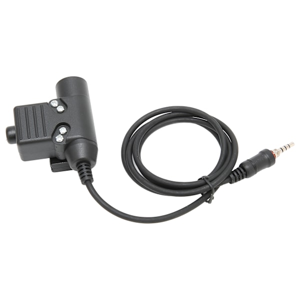 Hjelm Headset Justerbar Motorcykel Unilateral Ørestykke med U94 PTT til Yaesu Vertex VX‑6R VX‑7RBrown