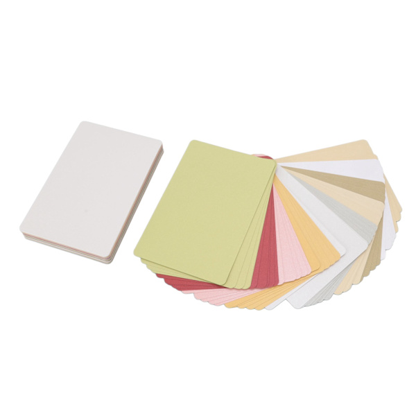 100 kpl helmiäiskartonkia pyöristetyillä kulmilla 15x10CM kova luonnollinen tekstuuri kumileimasinkorttipaperi kutsuja kirjekuoria varten