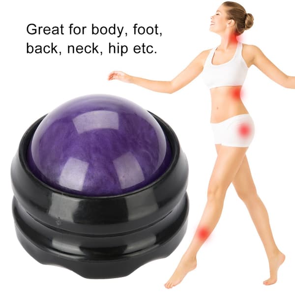 Massage Roller Ball Massager Kropsterapi Fod Hofte Afslapning Stress Release (Lilla)