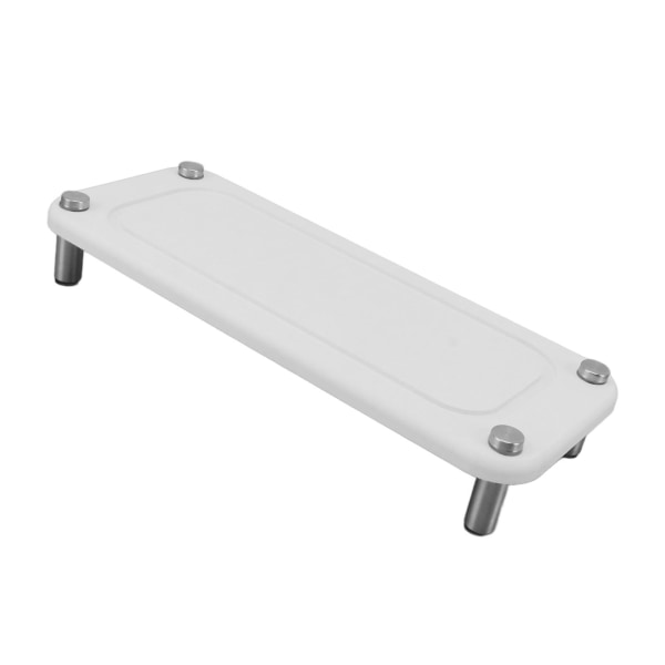 Vask Caddy Instant Dry Sink Organizer Tørker umiddelbart Vaskholder Diatoméjord Pedestal Stativ Riser med Rustfritt Stål Føtter Hvit
