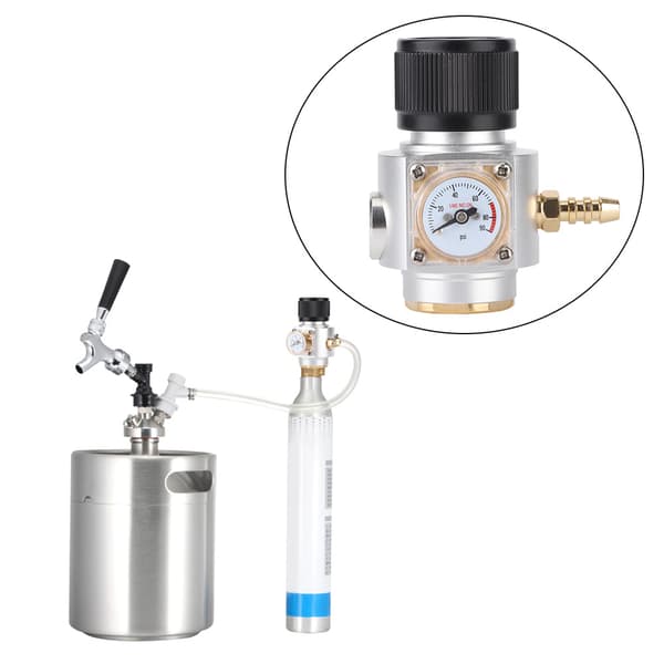 Aluminium Tr21x4 Gjenge CO2-laderkit Brusutstyr Tilbehør for Brusølbrygging