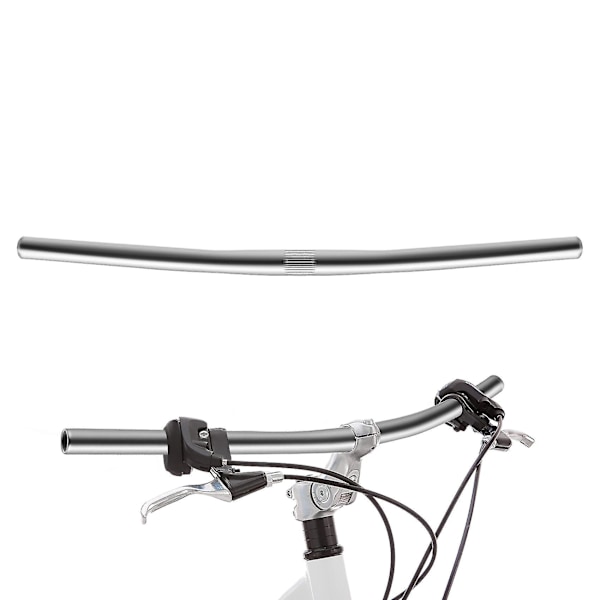 Aluminiumlegering Fixed Gear Cykel Rak Fixie Cykel Rakt Styre Färg: Silver-B13