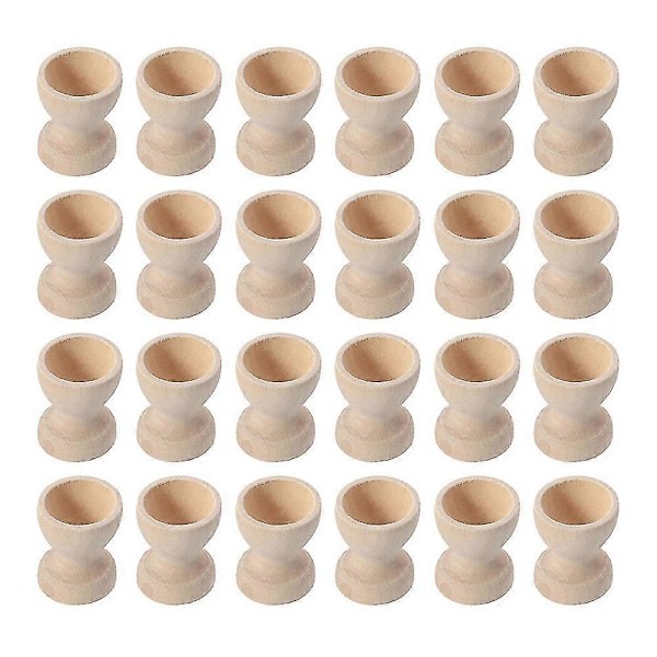 24 stk. Eggestativ i tre Eggekopper Egg Oppbevaringsstativ Påske Eggekopper For Hjemmet