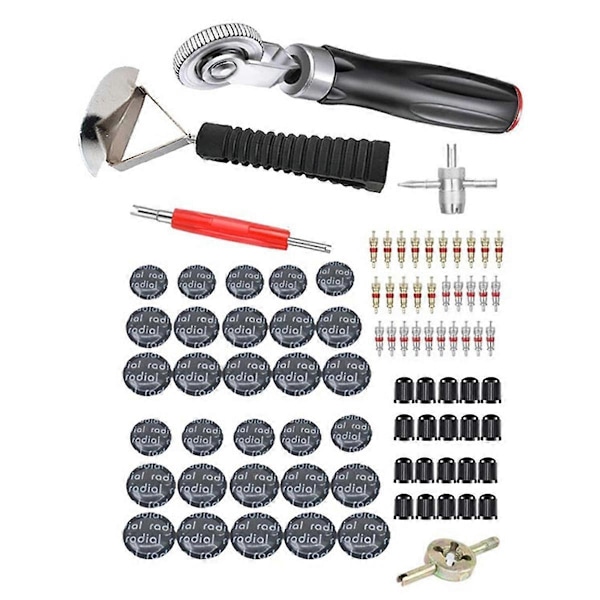 Bil Motorcykel Däck Reparation Gummi Lim Lagningslapp Verktyg Paket