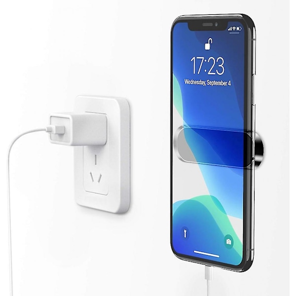 Magnetisk Smartphonehållare - Roterbar för Bilens Instrumentbräda, Universell Magnetisk Mobiltelefonhållare (silver)