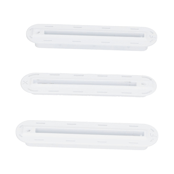 3 st/set Surfbräda Roder Groove Plast Fenad Box Plug Fen Plug Bas med Skruvar Vit