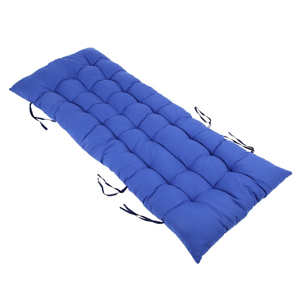 Lång kuddmatta för fåtölj gungrottingstol Fällbar trädgårdslounge sittdyna 48x155x8cm