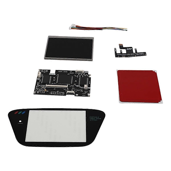 V4 IPS OGS LCD-skjermsett for Game Gear Full Screen V4.0 svart