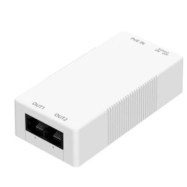 2 Port Gigabit POE Repeater 1 till 2 PoE Förlängare