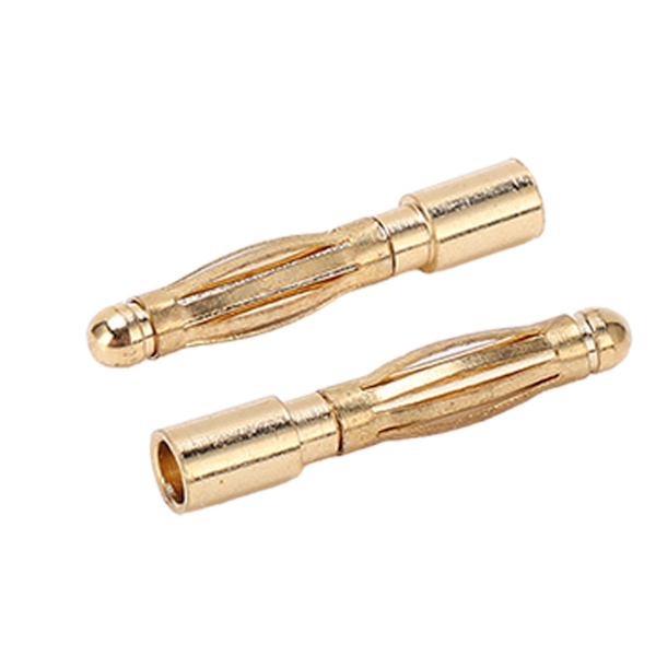 2,0 mm Bullet Banana Connectors Rent kobber Nikkelbelagt Bullet Banana Connectors for Line Plug In