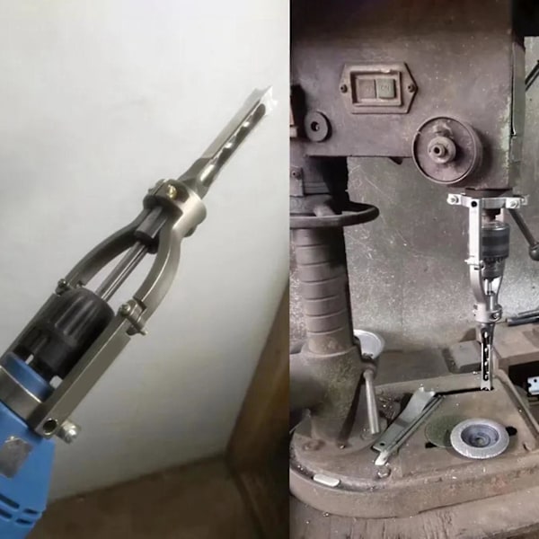 Fyrkantigt Håls Borr Adapter Fästfäste Professionell kompatibel med Borrmaskiner Enkel-B7 Med Skruvar