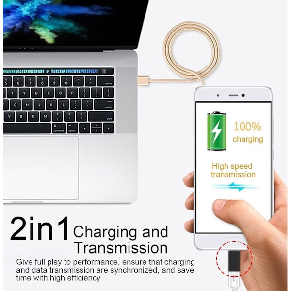 USB C-adapter, 2-pack - Micro USB till USB C-kontakt, Typ C hona till Micro USB hane adapter för PC, Galaxy
