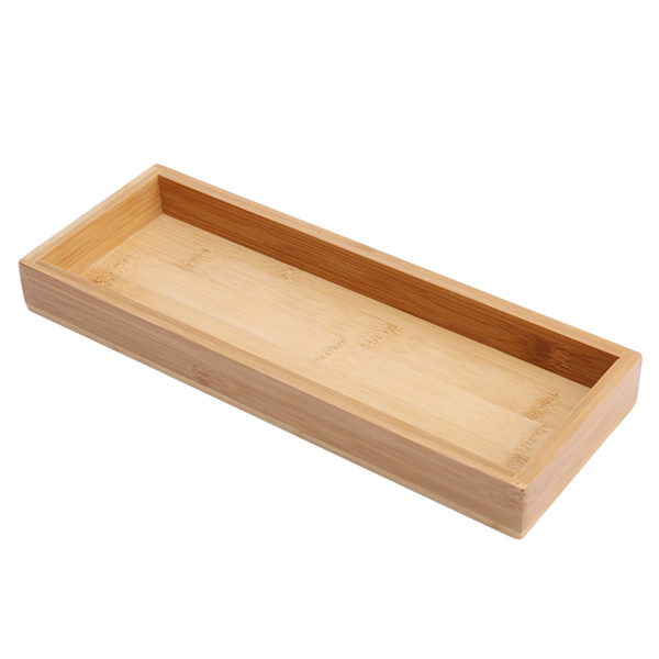 Serveringsbricka i massiv bambu i japansk stil Fruktte Frukostserveringsbricka (28*10,2*3 cm)