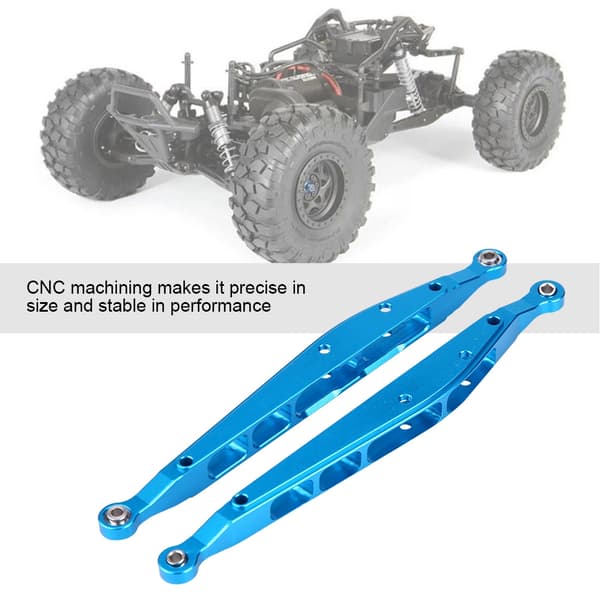 Bakre nedre chassisforbindelse i aluminiumslegering for Axial Rock Racer 90026 RC-bil (blå)